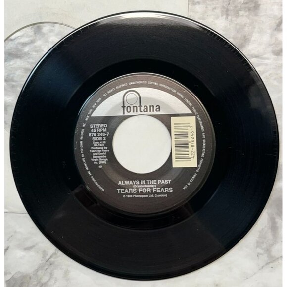 Tears for Fears Woman in Chains / Always in the Past 45 Rock Pop 1989 Fontana - Picture 6 of 6